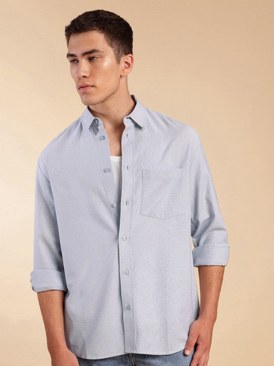 Old Money Linen Shirt Blue
