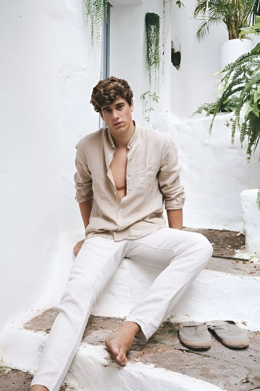 Old Money Linen Combo (cream & White)