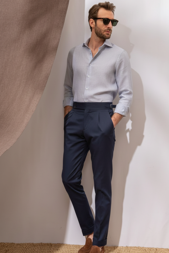 FineLegends™ Signature Luxe Duo (Grey & Navy) | Slim Fit