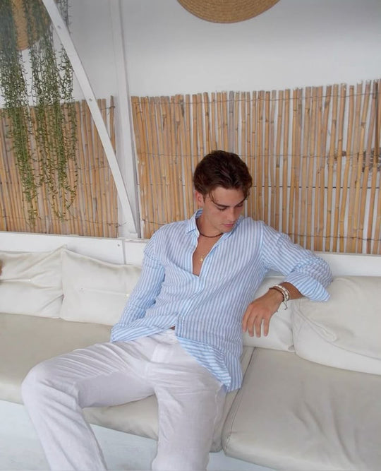 Old Money Stripes (Blue & Beige)