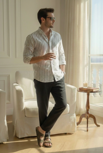 FineLegends™ Heritage Stripes (White & Black)