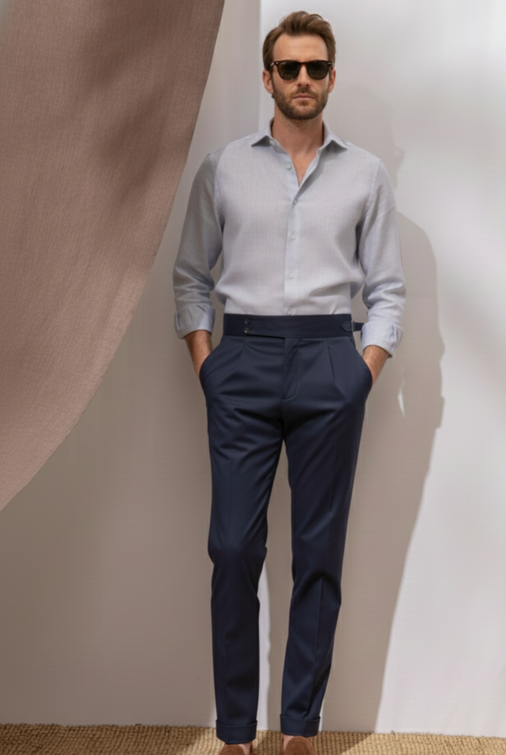 FineLegends™ Signature Luxe Duo (Grey & Navy) | Slim Fit