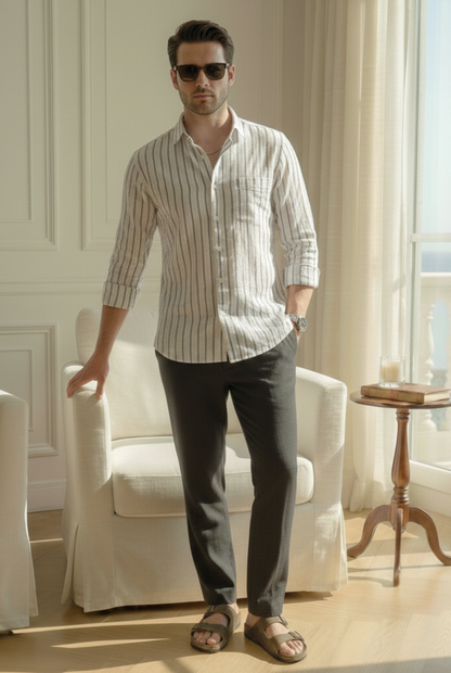 FineLegends™ Heritage Stripes (White & Black)