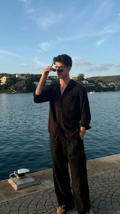 Old Money Classic Shirt Black