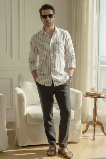 FineLegends™ Heritage Stripes (White & Black)