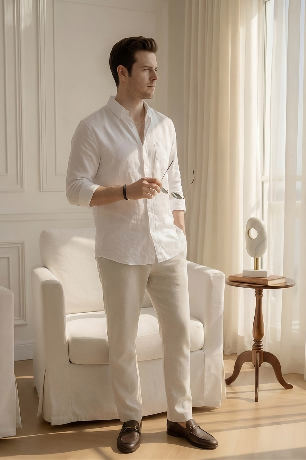 Old Money Classic Combo (White & Beige)