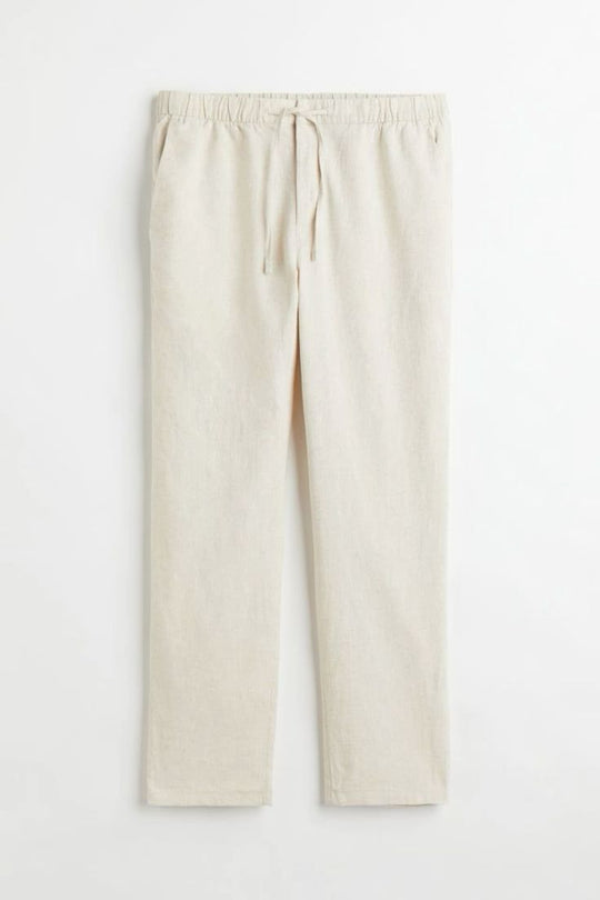 Old Money Linen Combo  (White & Beige)