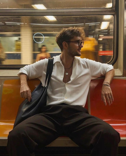 Old Money Linen Combo  (White & Black)