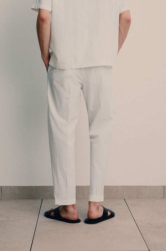 Old Money Casual Regular Straight Linen Pants