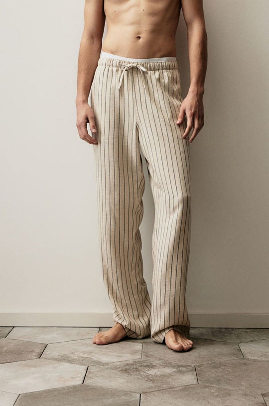 Old Money Breathable Solid Drawstring Linen Pants