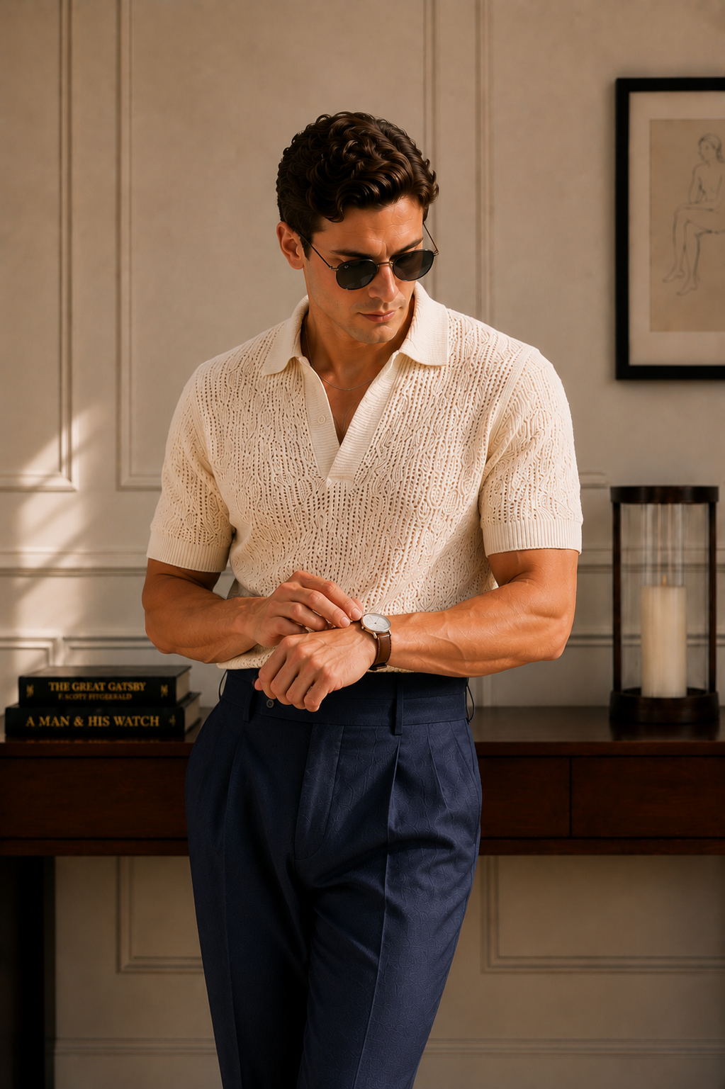 FineLegends™ Luxe Knit Duo (Cream & Navy)