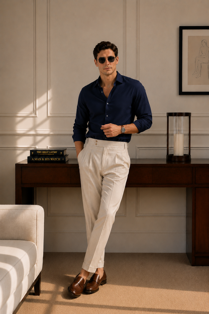 FineLegends™ Signature Luxe Duo (Navy Blue & Beige)