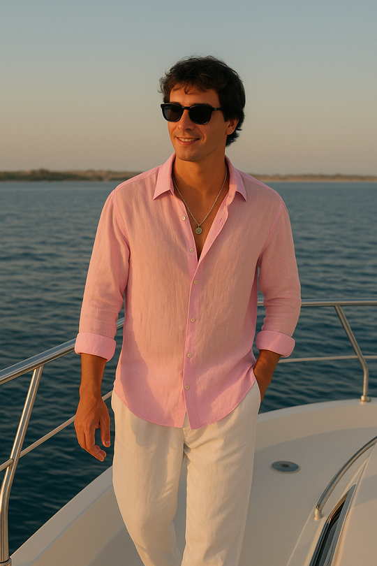 Old Money Linen Combo (Pink & White)