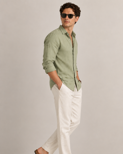 Old Money Classic Shirt (Olive)