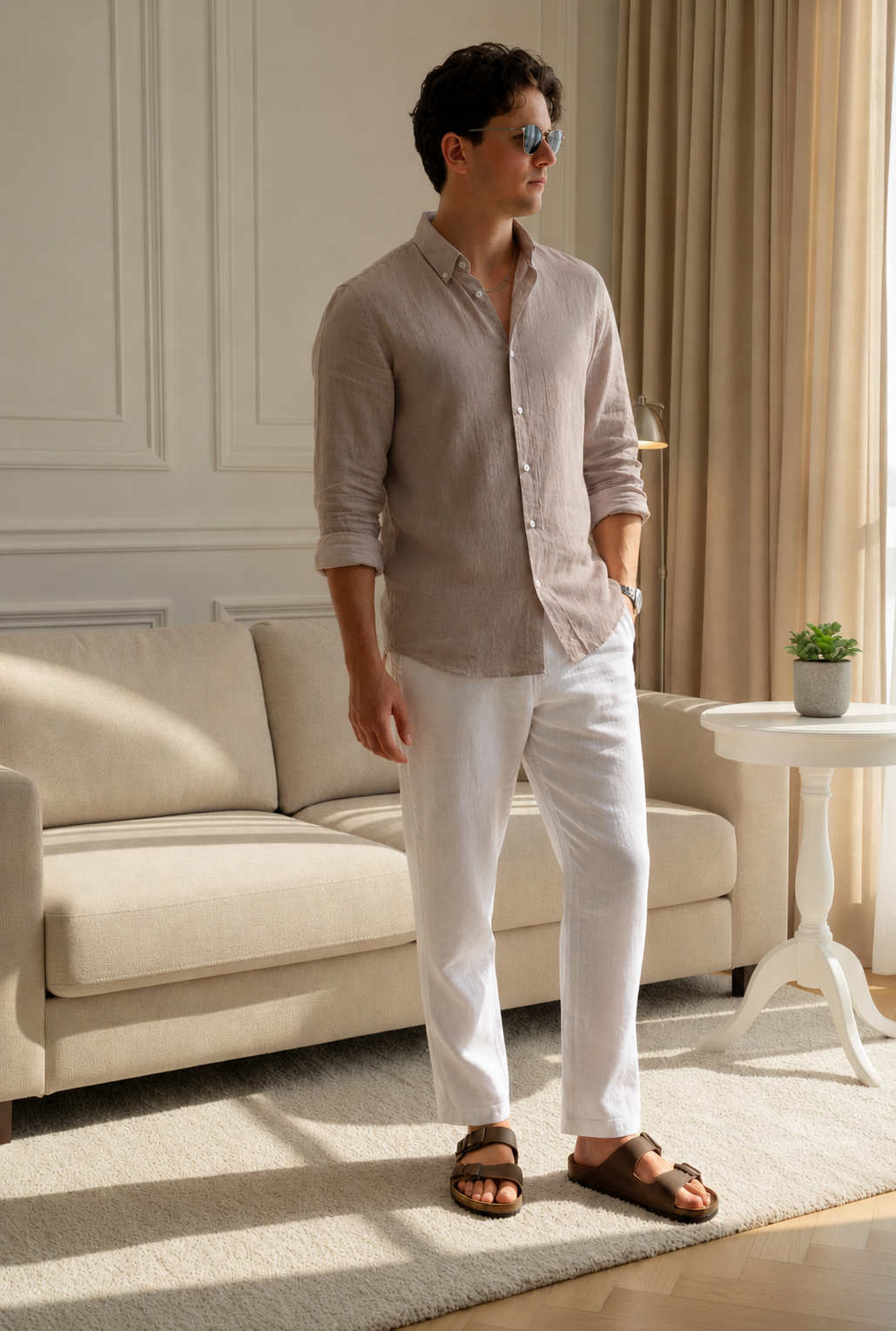 Old Money Classic Combo (Taupe & White)