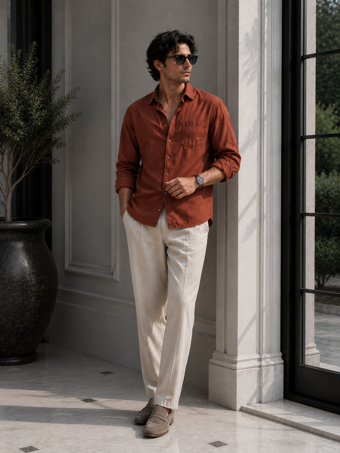 Old Money Classic Combo (Rust & Beige)