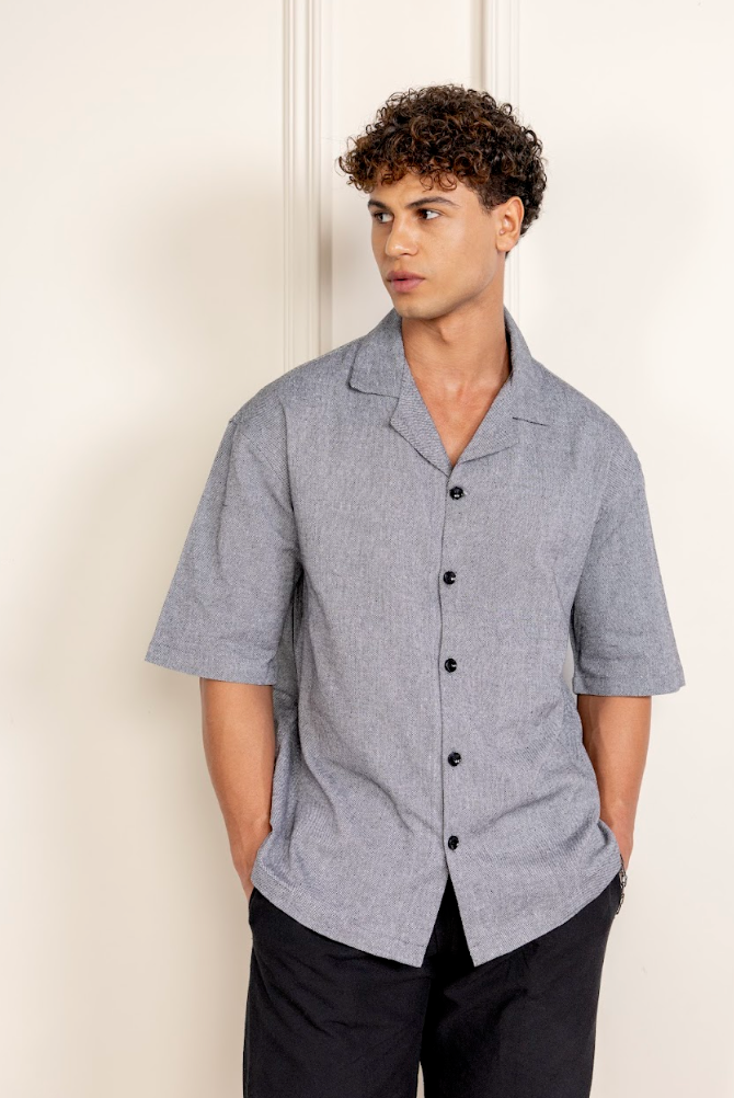 The Old Money Cuban Collar Combo (Grey & Black)