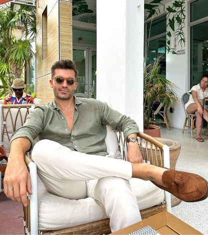 Old Money Classic Shirt (Olive)