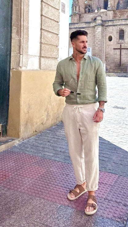 Old Money Classic Shirt (Olive)