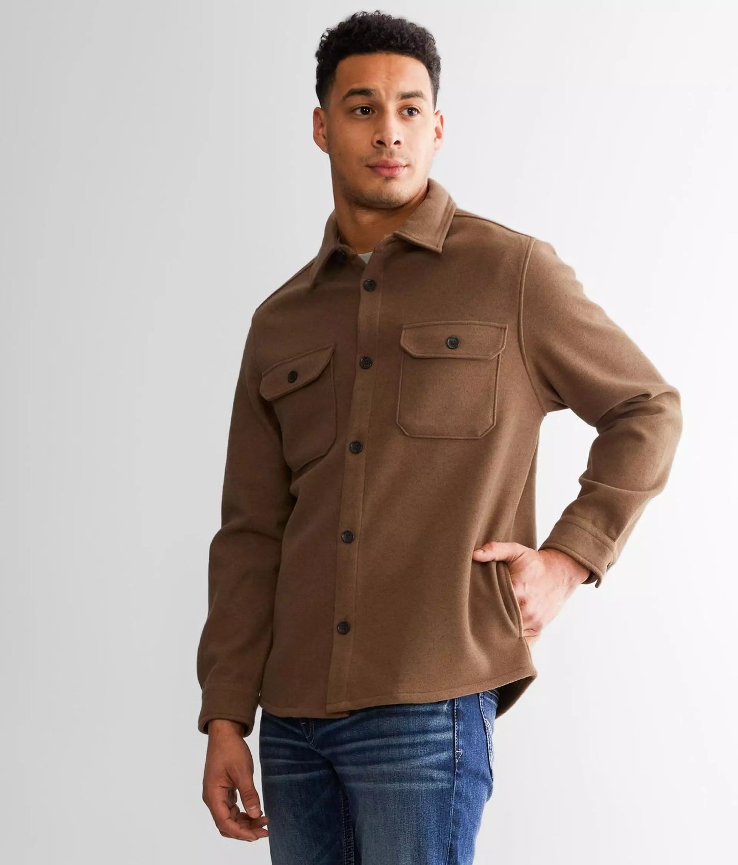 The Old Money Velvet Shacket (Brown)