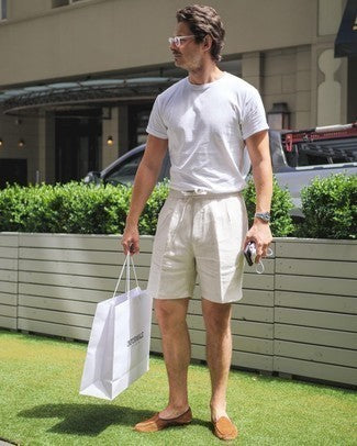 Old Money Linen Shorts – Beige