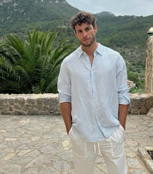 Old Money Stripes (Blue & Beige)