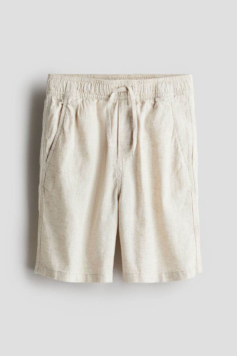 Old Money Linen Shorts – Beige