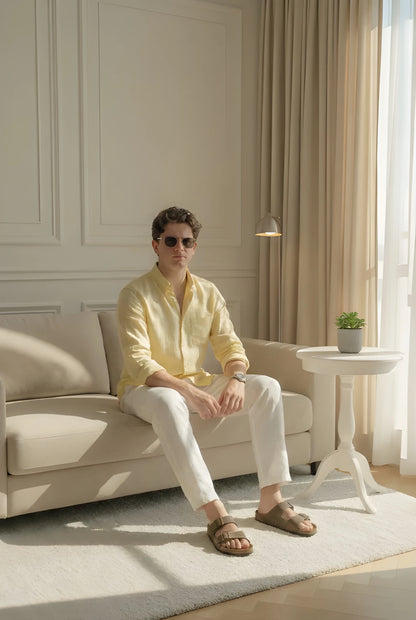 Old Money Classic Shirt (Yellow)