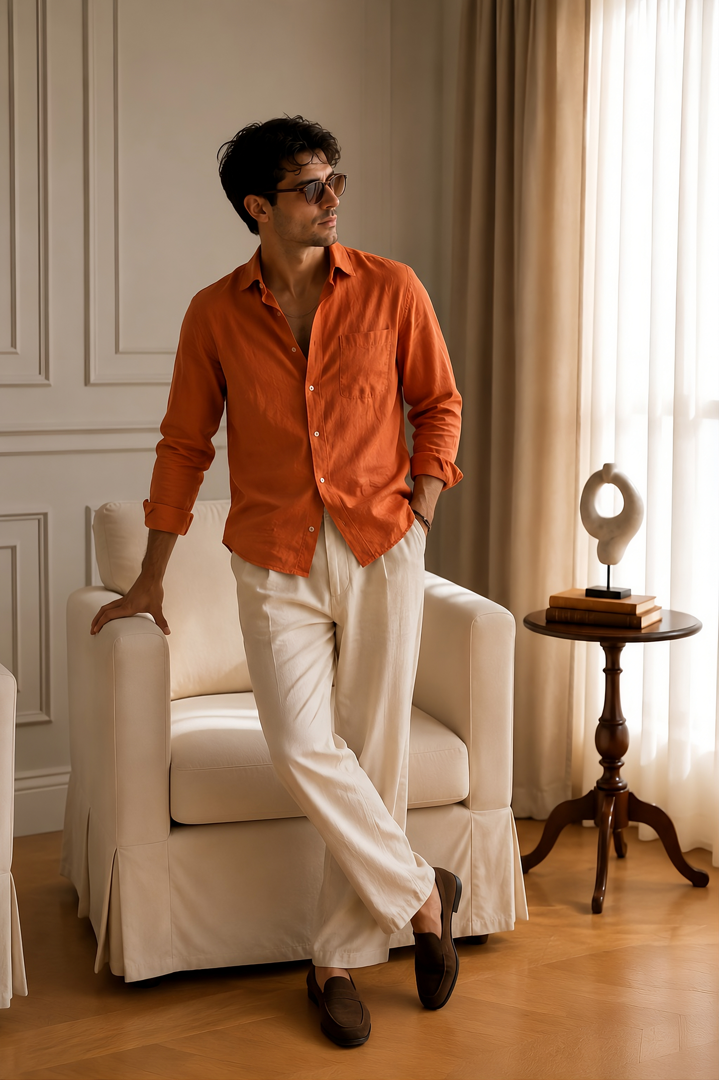 Old Money Classic Combo (Orange & Beige)