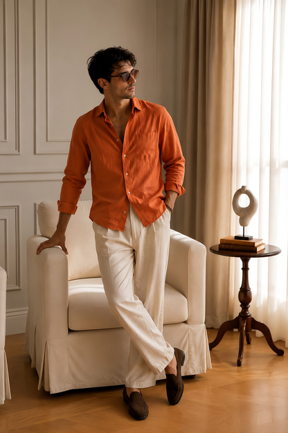 Old Money Classic Combo (Orange & Beige)