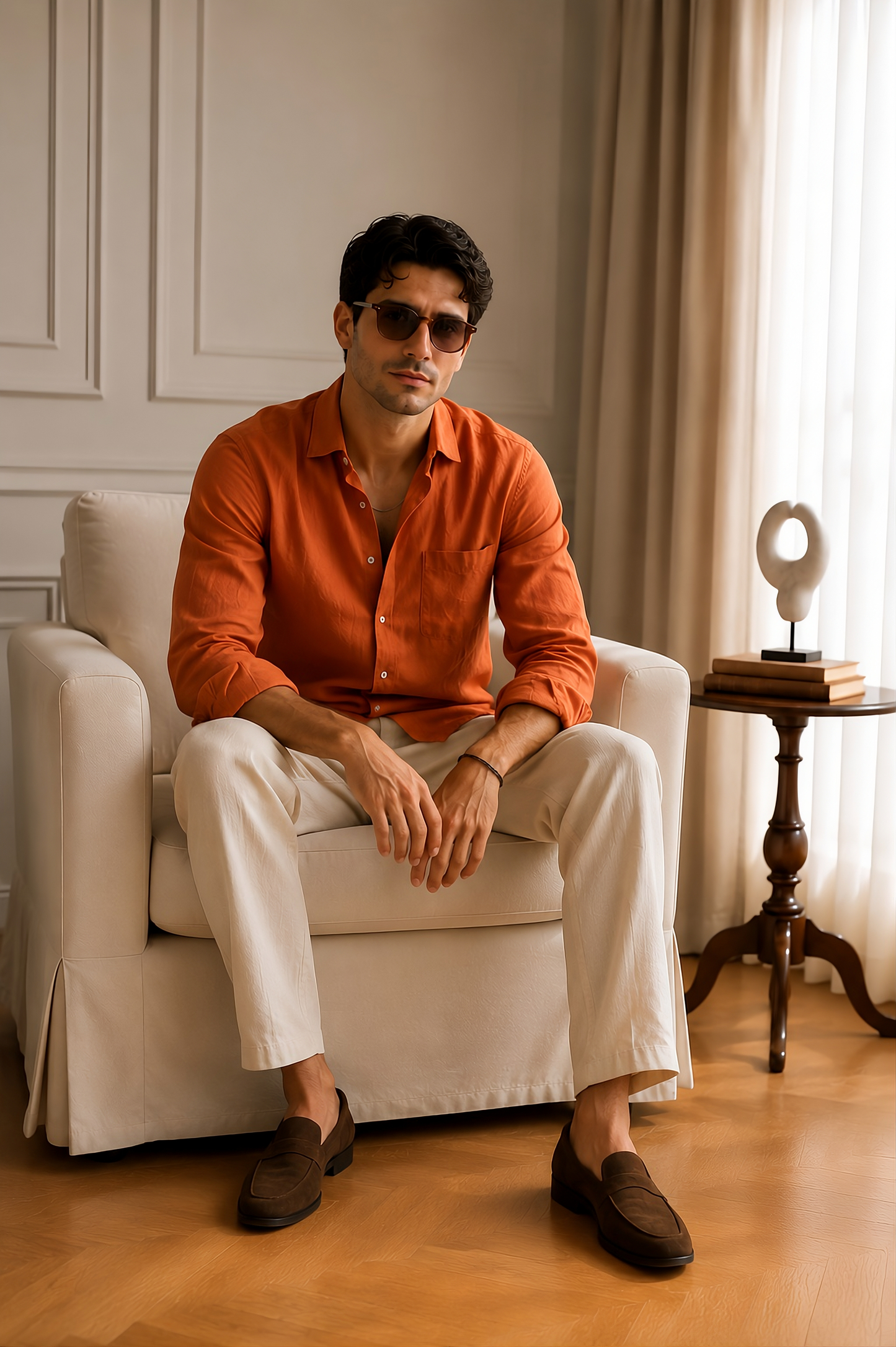 Old Money Classic Combo (Orange & Beige)