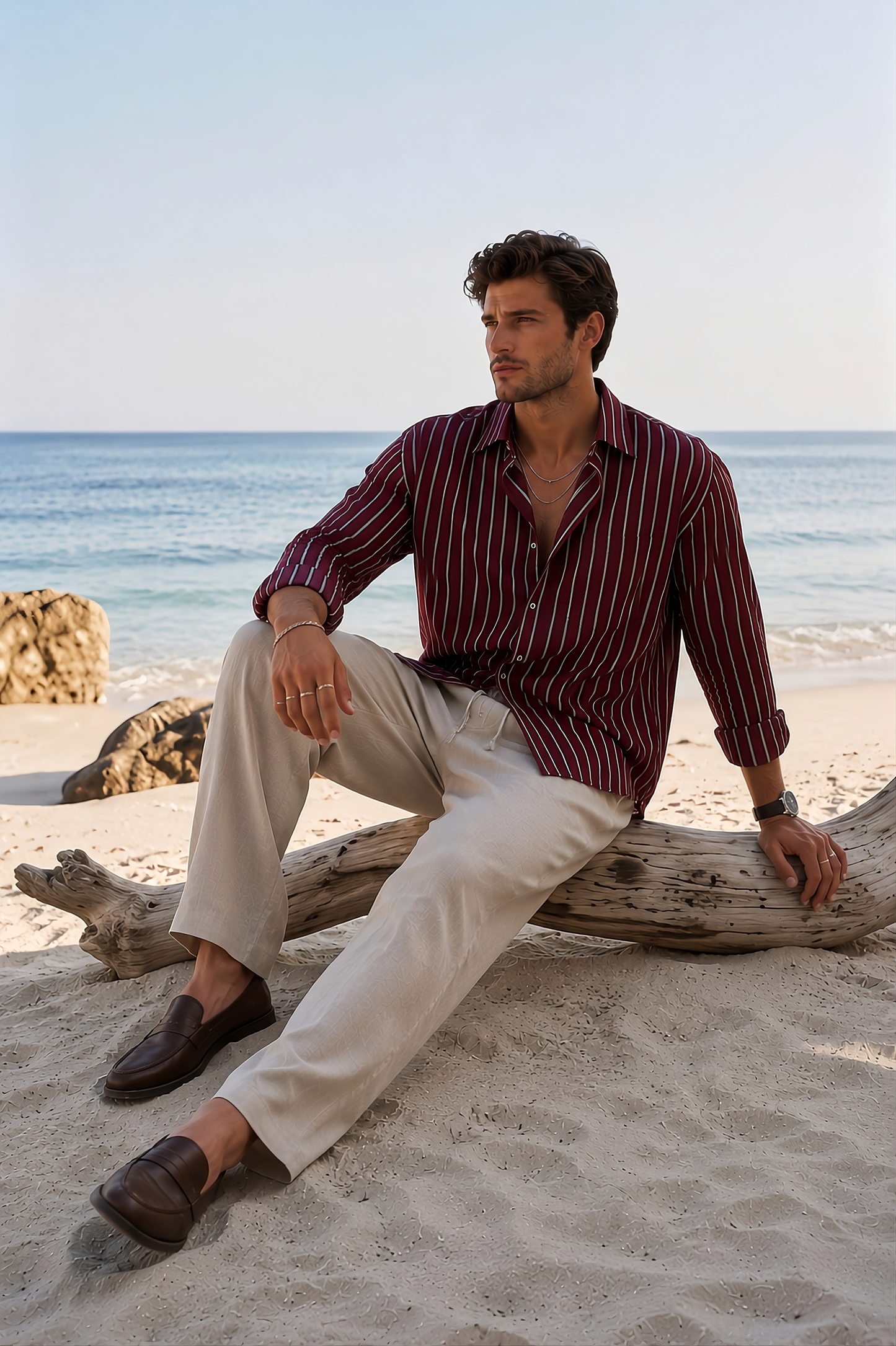 FineLegends™ Heritage Stripes (Red & Beige)