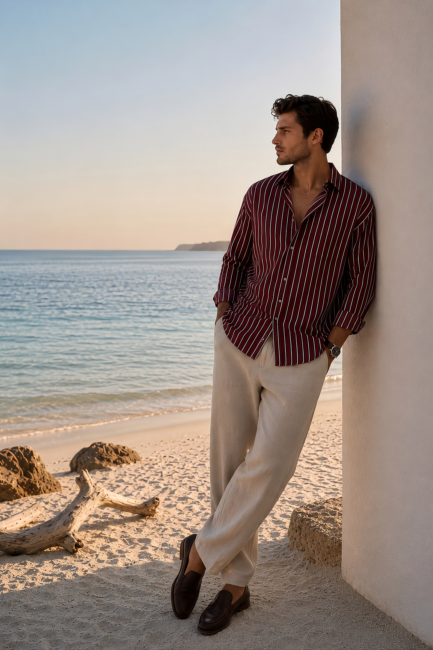 FineLegends™ Heritage Stripes (Red & Beige)