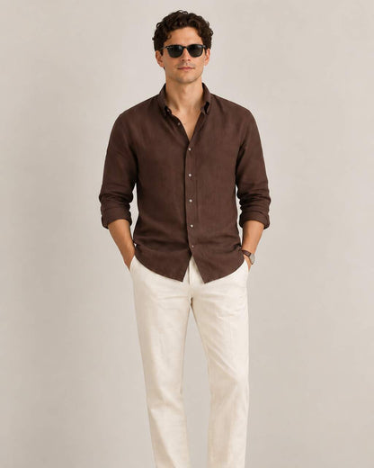 Old Money Classic Shirt (Brown)